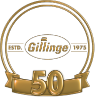 Gillinges jubileumslogotyp. I år firar Gillinge och svensk halkkörning 50 år.